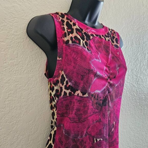 Agolde Sheer Animal Print Tank Top - Picture 2 of 7